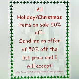 HOLIDAY & CHRISTMAS SALE